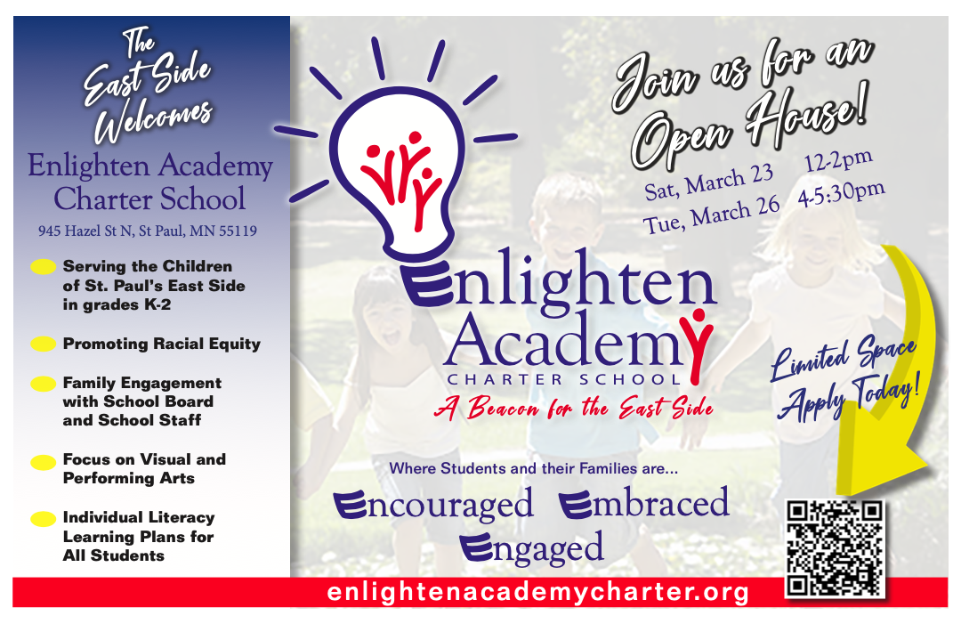 Flyer for Enlighten Academy Open House